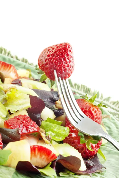 Aardbei salade Rechtenvrije Stockfoto's