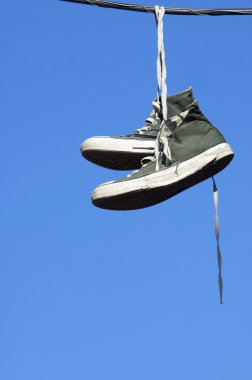 Sneakers hanging clipart