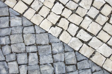 Black and white cobblestones clipart