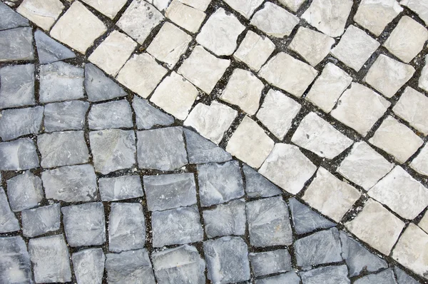 stock image Black and white cobblestones