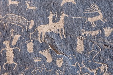 Indian petroglyph clipart