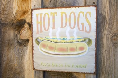 Hot dog vintage clipart