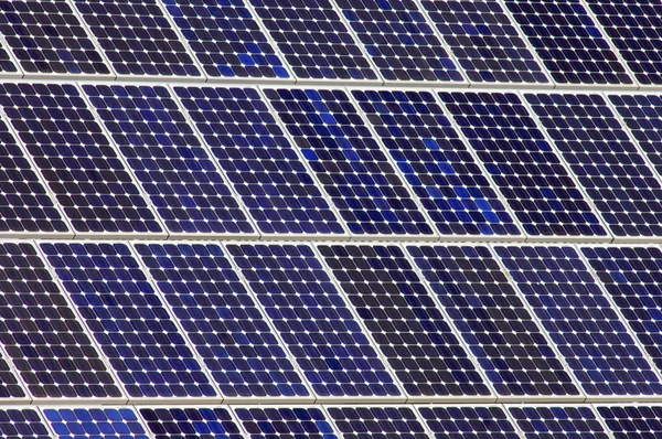 stock image Detail of a photovoltaic panel