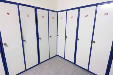 Lockers numbered clipart