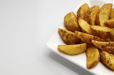 Fried potato wedges clipart