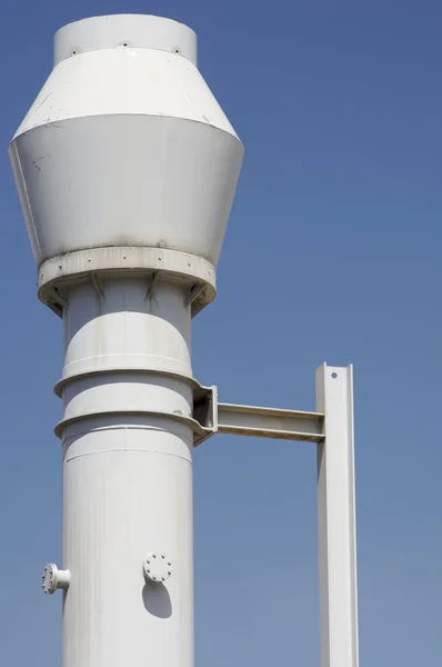 White metal chimney — Stock Photo, Image