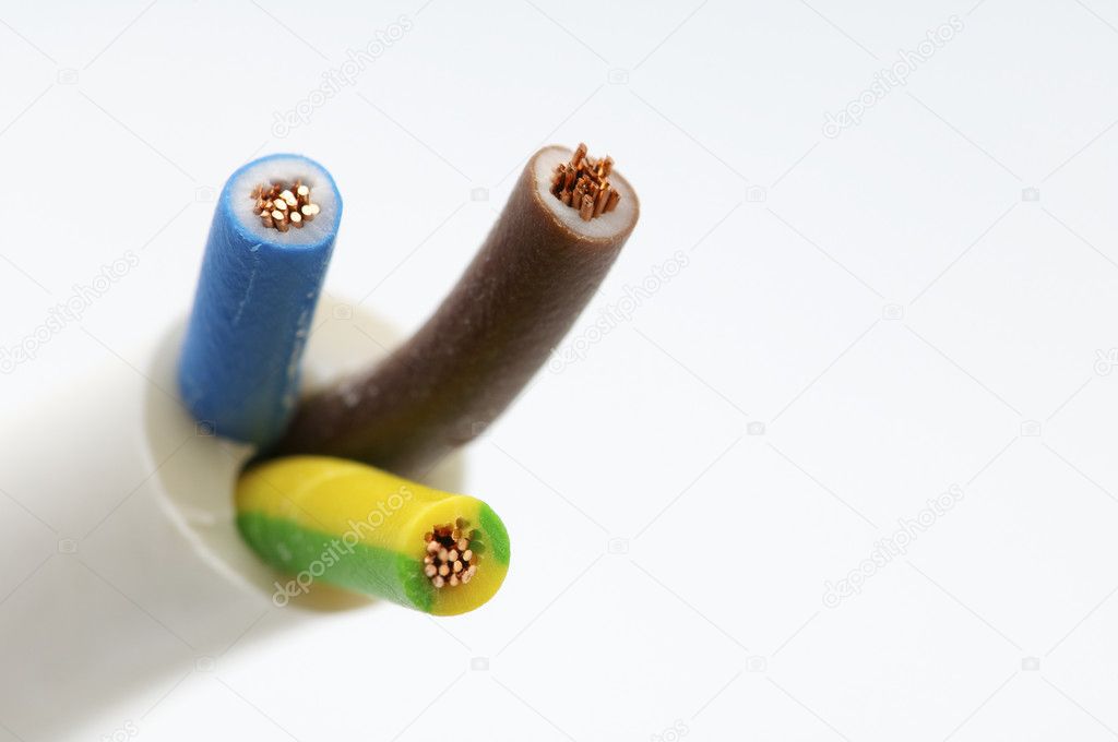 Three-phase electric cable