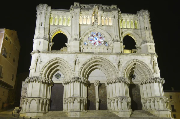 stock image Night view of cathedral