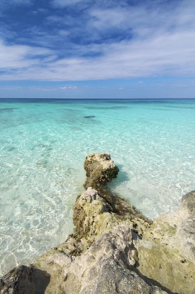 Playa del Coral en el Caribe — Foto de Stock
