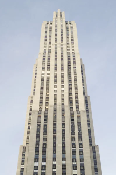 Вид на хмарочос (Рокфеллер-центр) у Нью-Йорку, США — стокове фото