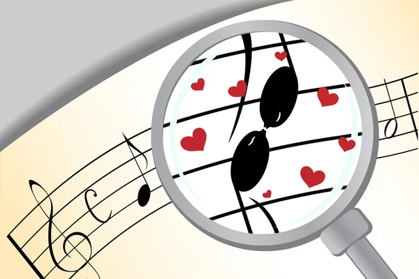 Музыка в любви — стоковый вектор