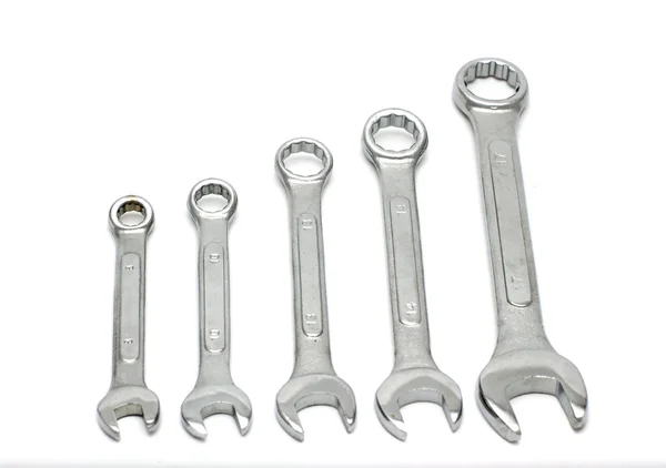 stock image Five wrenches