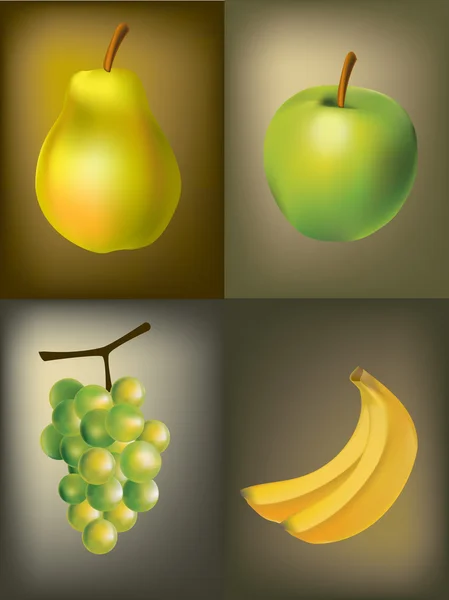 Groene vruchten Vectorbeelden