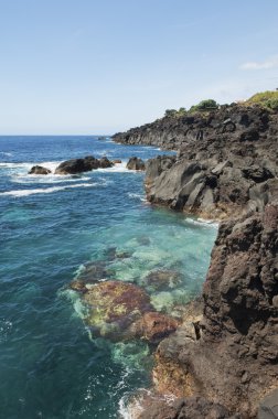 Azores kıyı şeridi