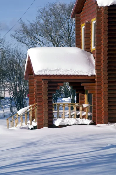 Snow porch — Stock Photo, Image