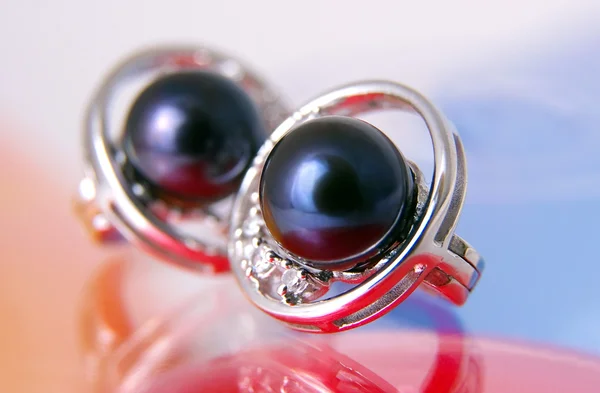 Schwarze Perlen — Stockfoto