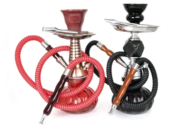 两类阿拉伯水烟壶 图库图片