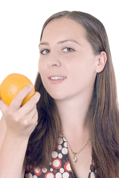 stock image Girl and orange