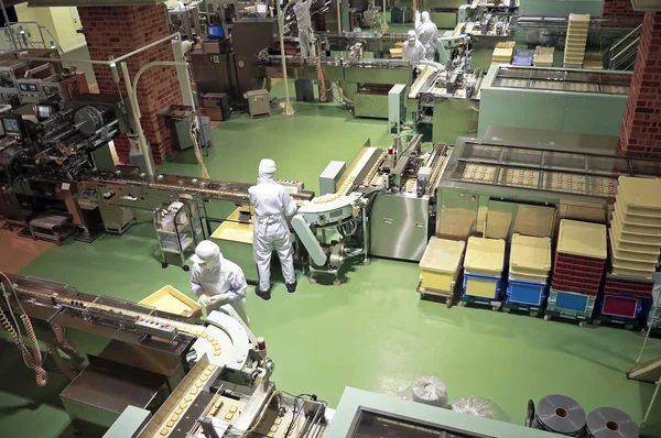 Süßwarenfabrik auf Produktionskekse Stockbild