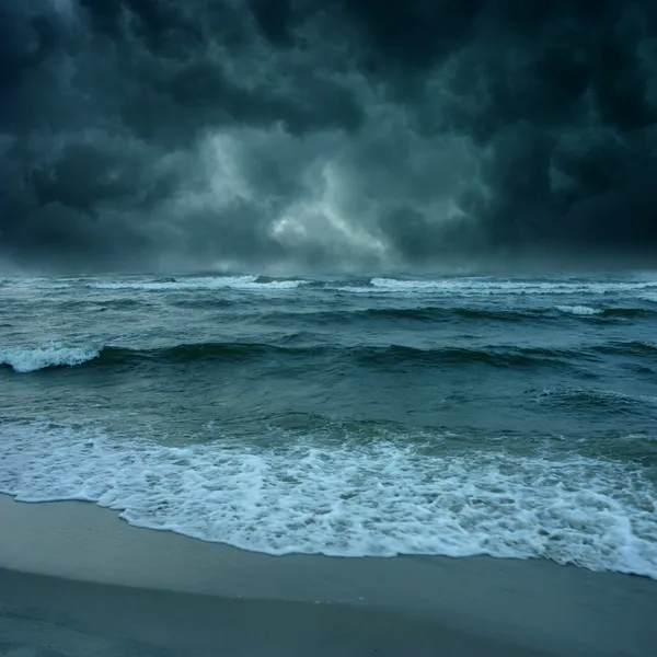 Ont καταιγίδα στη θάλασσα Royalty Free Εικόνες Αρχείου