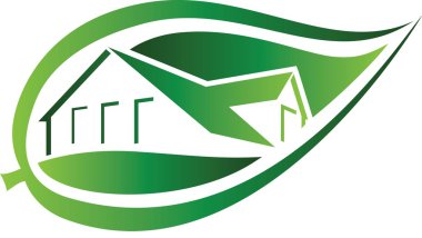 Green housing clipart