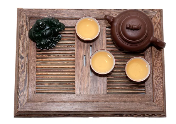 Zelený čaj obřad — Stock fotografie