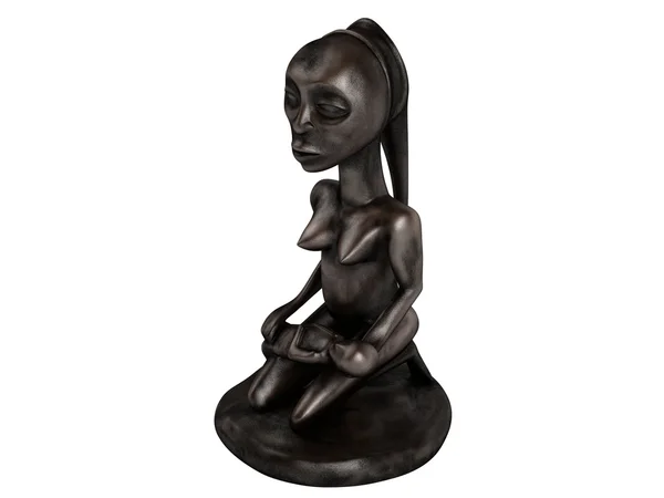 Old african statuette — Stock Photo, Image