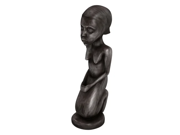 Velha estatueta africana — Fotografia de Stock