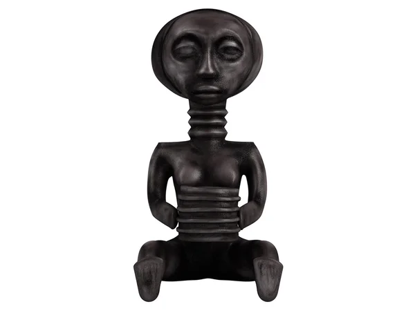Gamla afrikanska statyett — Stockfoto