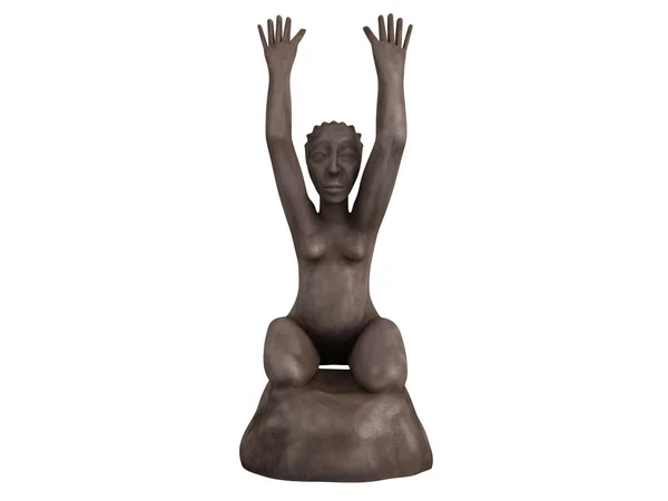 Alte afrikanische Statuette — Stockfoto