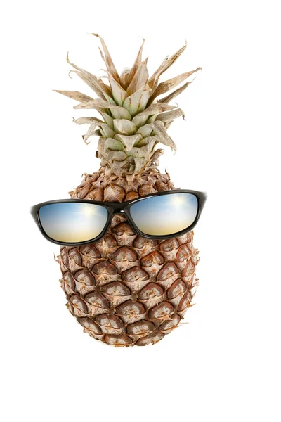 Stock image Pineapple with sunglassses as head