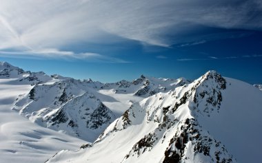 Alps. Height of more than 3000 meters clipart