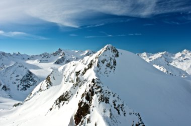 Alps. Height of more than 3000 meters clipart