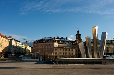 tarihi evler şehir Innsbruck tirol içinde