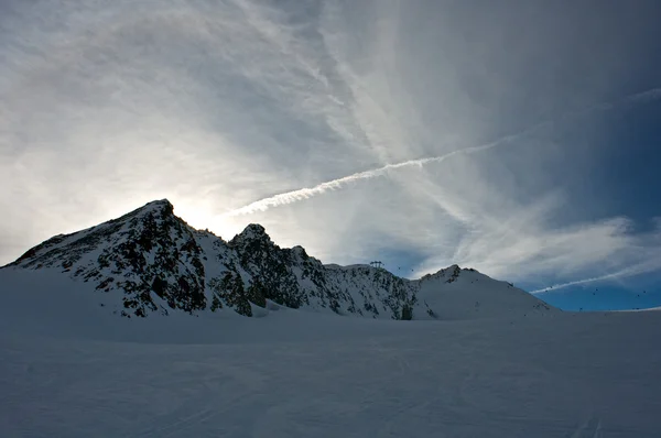 雪的阿尔卑斯山 — 图库照片