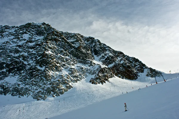 Снежные Альпы — стоковое фото