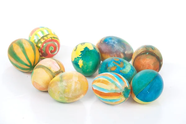 Ovos de Páscoa pintados à mão — Fotografia de Stock