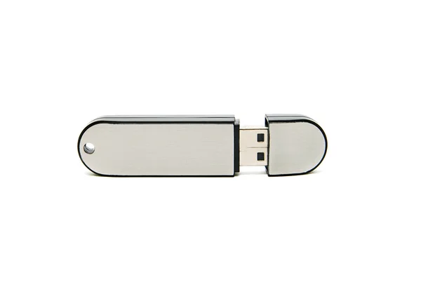 stock image Flash drive closeup on white background