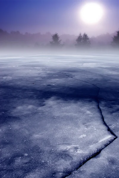 Зимовий пейзаж пейзажі Стокова Картинка