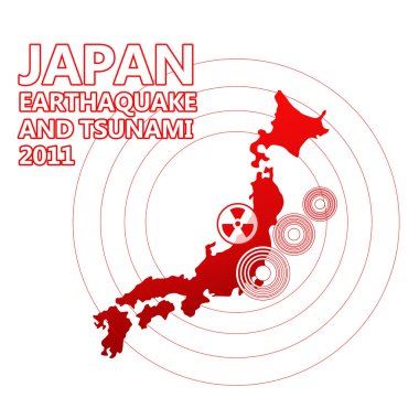 Japonya Haritası ve sismik merkez üssü