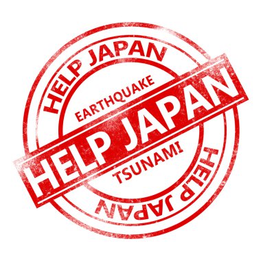 izole yardım Japonya damgası