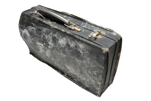 stock image Old tattered suitcase