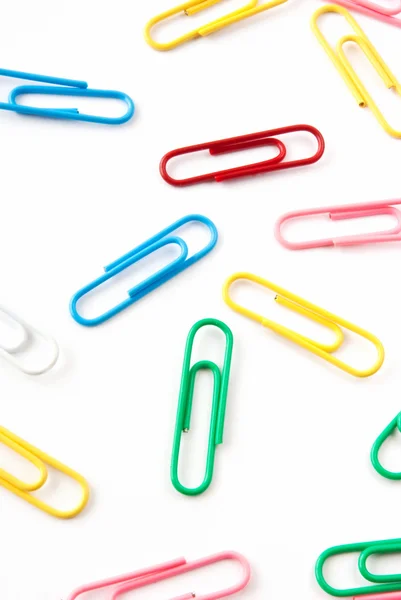 stock image Colorful paper clips