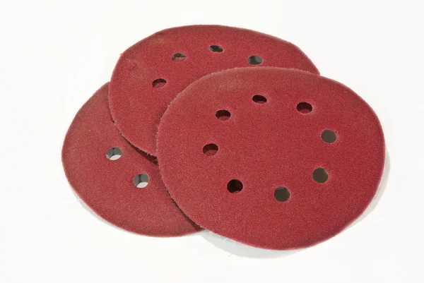 stock image Red abrasive disc