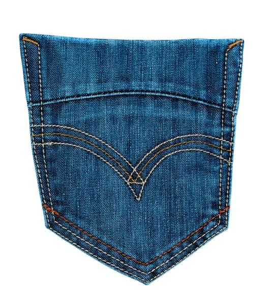 Jeans tasca isolata — Foto Stock