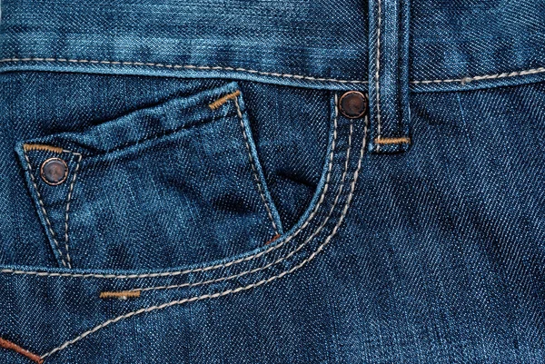 Bolso frontal de jeans — Fotografia de Stock