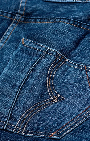 Blue jeans close-up — Stockfoto