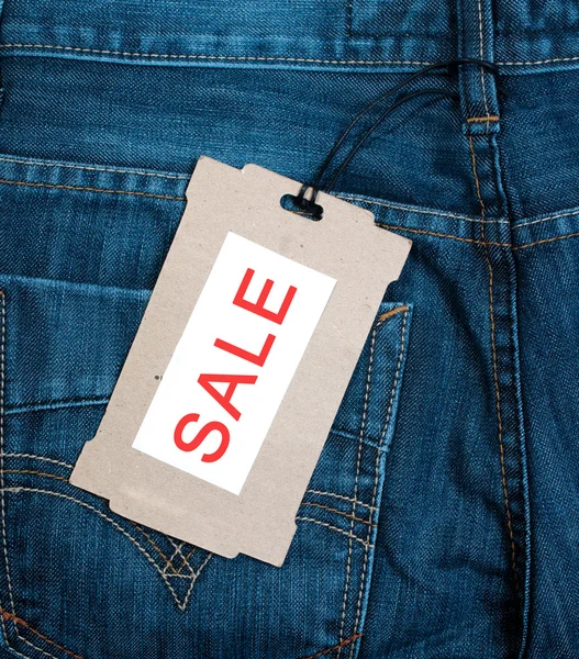 stock image Stick on jeans background