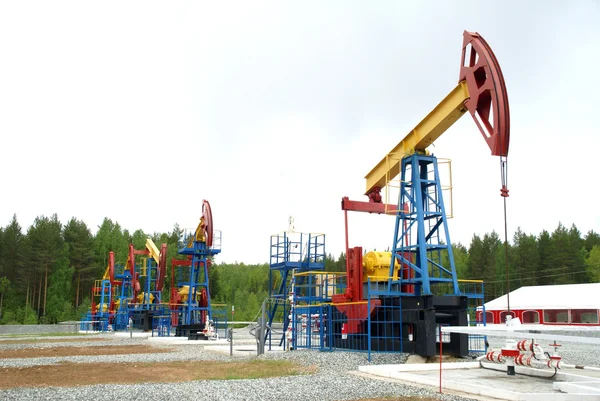Prise de pompe, industrie pétrolière — Photo