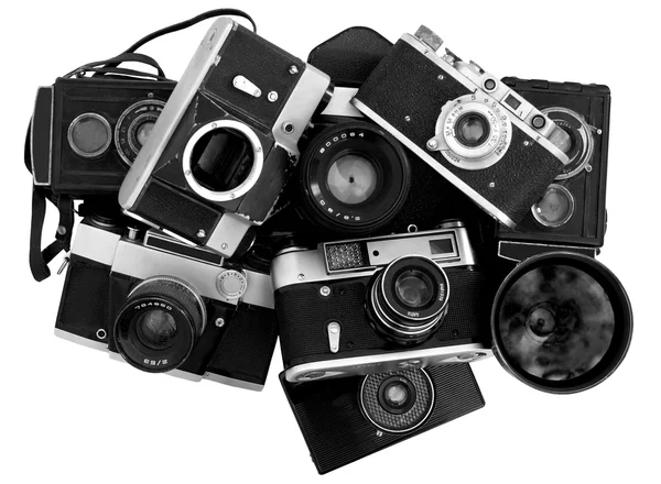 Oldtimer-Fotokameras — Stockfoto